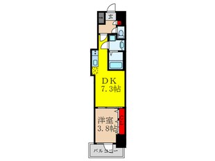 ファーストフィオーレ江坂公園の物件間取画像